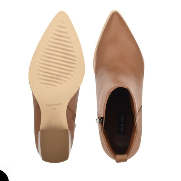 Birds Block Heel Booties in Caramel Sz 11 - BNIB!! - Picture 4 of 10